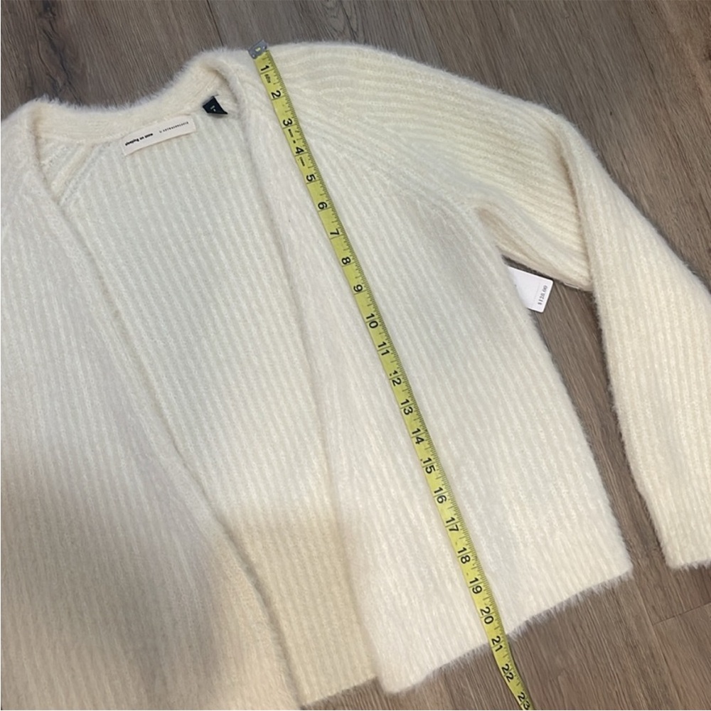 NWT Sleeping on Snow by Anthropologie Cream Women's LS Cardigan - Picture 9 of 15